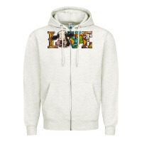 Oatmeal Heather Western Love Holstein Cow Zipper Hoodie - LillyAllenDesigns