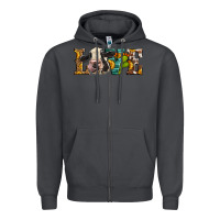 Smoke Western Love Holstein Cow Zipper Hoodie - LillyAllenDesigns