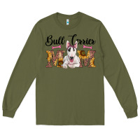 Army Green western bull terrier mom Long Sleeve Tee - RanaPortraitStore