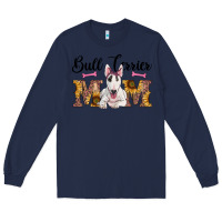 Navy western bull terrier mom Long Sleeve Tee - RanaPortraitStore