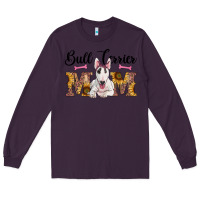 Plum western bull terrier mom Long Sleeve Tee - RanaPortraitStore