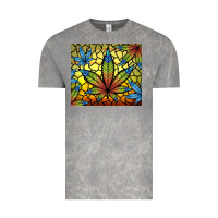 Cloud Rock stained glass weed Vintage Tee - TumblerDesignByShophia