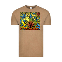Vintage Coffee stained glass weed Vintage Tee - TumblerDesignByShophia