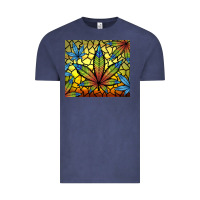 Vintage Denim stained glass weed Vintage Tee - TumblerDesignByShophia