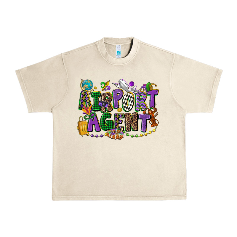 Airport Agent Mardi Gras Urban Heavy Tee by CowGirlArtShop | Teevron