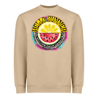Mushroom Hello Summer Heavyweight Sweatshirt - CowhideDigitalArt