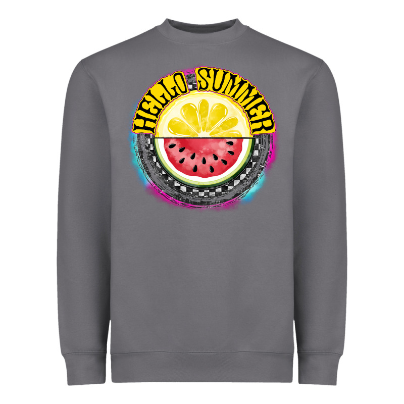 Hello Summer Heavyweight Sweatshirt by CowhideDigitalArt | Teevron