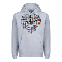 Heather Grey Mother Premium Hoodie - CowhideDigitalArt