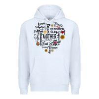 White Mother Premium Hoodie - CowhideDigitalArt