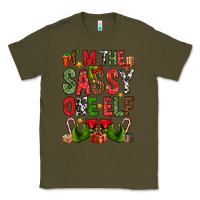 Army Green I'm the sassy on the elf Classic Tee - NancyCooperArtShop