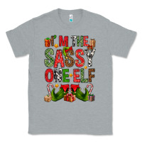 Heather Grey I'm the sassy on the elf Classic Tee - NancyCooperArtShop