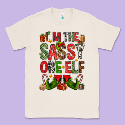 I'm The Sassy On The Elf Classic Tee Designed By Nancycooperartshop
