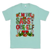 Seafoam I'm the sassy on the elf Classic Tee - NancyCooperArtShop
