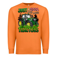 Carrot just a girl who loves tractors Premium Sweatshirt - BarkalooDesign