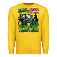 Lemon just a girl who loves tractors Premium Sweatshirt - BarkalooDesign