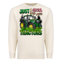 Sandshell just a girl who loves tractors Premium Sweatshirt - BarkalooDesign
