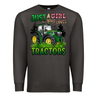 Smoke just a girl who loves tractors Premium Sweatshirt - BarkalooDesign