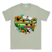 Matcha America Map Sunflower Cactus Serape Classic Tee - RanaPortraitStore