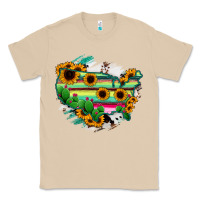Mushroom America Map Sunflower Cactus Serape Classic Tee - RanaPortraitStore