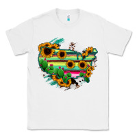 White America Map Sunflower Cactus Serape Classic Tee - RanaPortraitStore