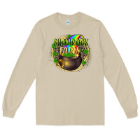 Mushroom St. Patrick's Shamrock farm Long Sleeve Tee - CowGirlArtShop