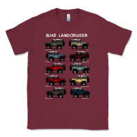 Burgundy BJ4 FJ40 Landcruiser all colors T-Shirt Birthday Gift Classic Tee - trangStudio