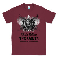 Burgundy Chris Bailey Classic Tee - FloraArt