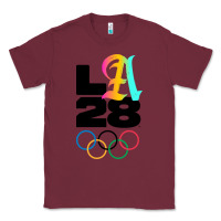Burgundy 2028 summer olympics Classic Tee - FloraArt