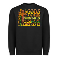 Black Autumn Is God's way Of Showing Us How Beautiful Ch Heavyweight Sweatshirt - CowhideDigitalArt