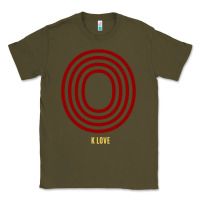 Army Green K Love 0 Classic Tee - FloraArt