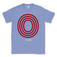 Colony Blue K Love 0 Classic Tee - FloraArt