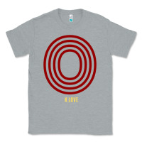 Heather Grey K Love 0 Classic Tee - FloraArt