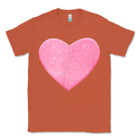 Copper Valentines Pink Heart Classic Tee - FloraArt