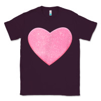 Plum Valentines Pink Heart Classic Tee - FloraArt