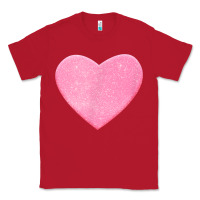 Red Valentines Pink Heart Classic Tee - FloraArt