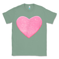 Sage Valentines Pink Heart Classic Tee - FloraArt