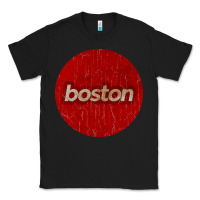 Black boston   simple red circle vintage Classic Tee - FloraArt
