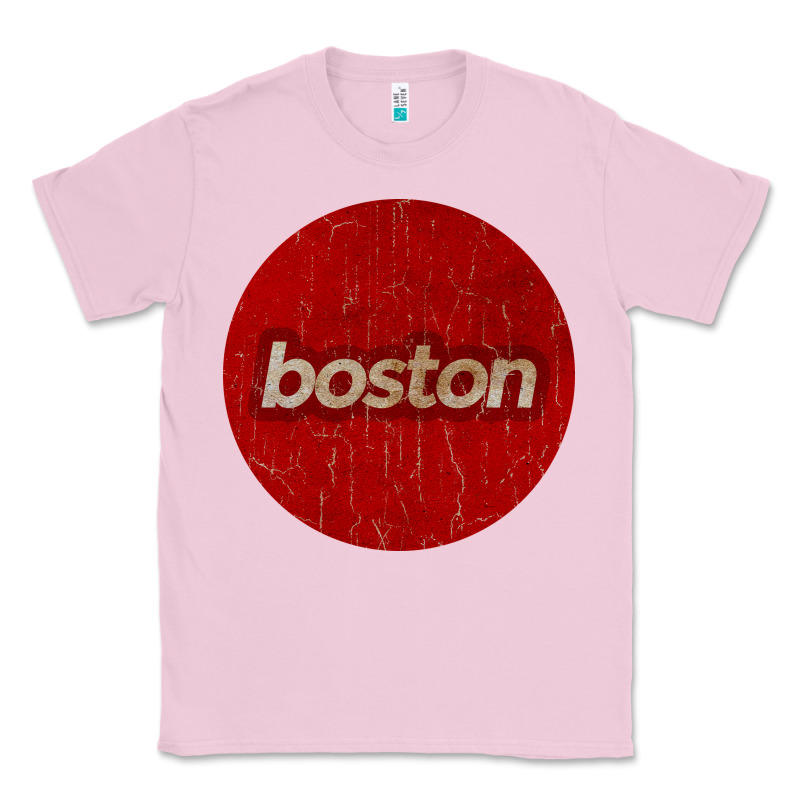 Boston   Simple Red Circle Vintage Classic Tee by FloraArt | Teevron