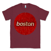 Burgundy boston   simple red circle vintage Classic Tee - FloraArt