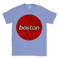 Colony Blue boston   simple red circle vintage Classic Tee - FloraArt