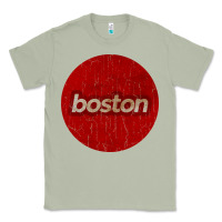 Matcha boston   simple red circle vintage Classic Tee - FloraArt