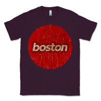 Plum boston   simple red circle vintage Classic Tee - FloraArt