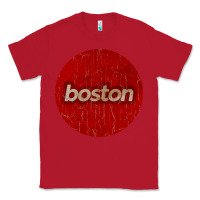 Red boston   simple red circle vintage Classic Tee - FloraArt