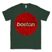 Sports Green boston   simple red circle vintage Classic Tee - FloraArt