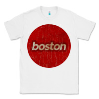 White boston   simple red circle vintage Classic Tee - FloraArt