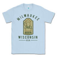Dusty Blue shotz beer worn Classic Tee - FloraArt
