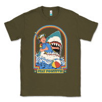 Army Green Stay Positive Classic Classic Tee - FloraArt