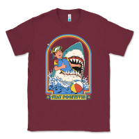 Burgundy Stay Positive Classic Classic Tee - FloraArt