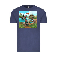 Vintage Denim dinosaurs Vintage Tee - TumblerDesignByShophia