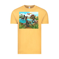 Vintage Mustard dinosaurs Vintage Tee - TumblerDesignByShophia